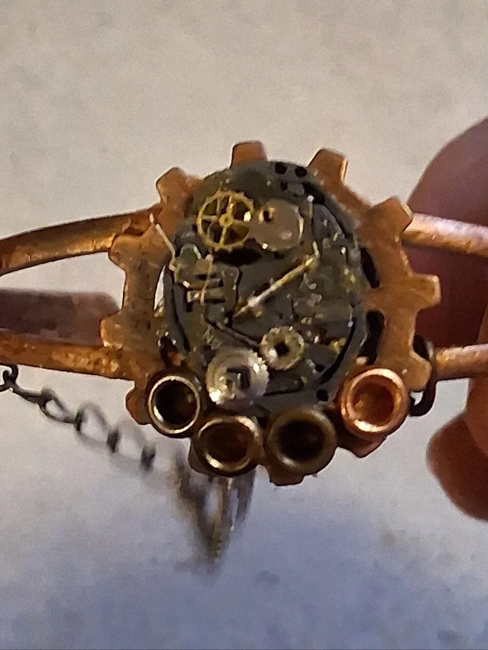 Steam Punk Artisian Made Copper Bracelet